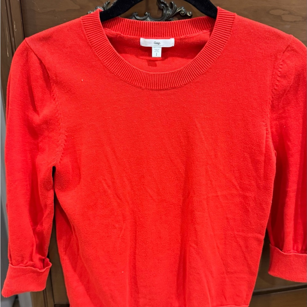 Gap Vibrant Red Knit Top